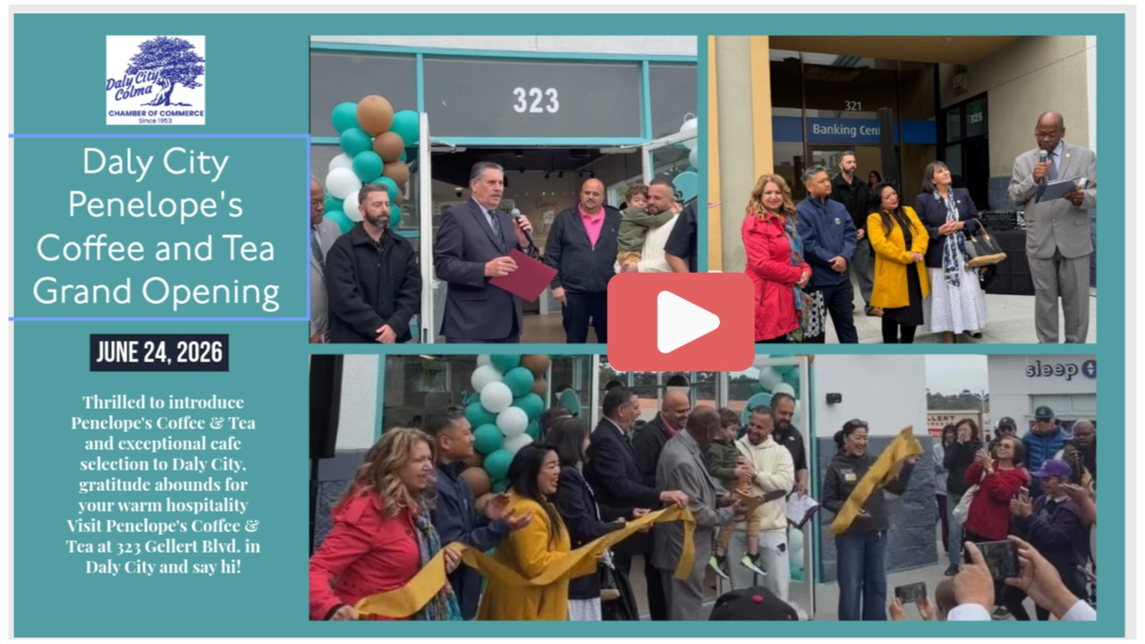 Penolope's Coffe & Tea Daly City Grand Opening and Ribbon Cutting.